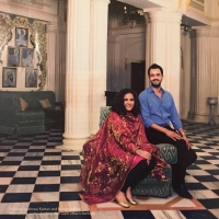 Kumar Saheb Padmanav Jadeja with Princess Vaishnavi Kumari of Kishangarh (Gondal)