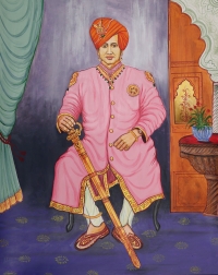 Panting Of Bada Bawji Rajeshree Pyar Singh Ji Saheb (Gondishankar)