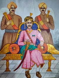 Panting of Rajeshree Thakur Parwat singh (Gondishankar)