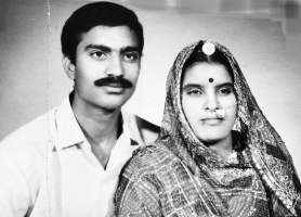 Baijilal Bhama Kanwar with her husband Thakur Sahib Govind Singh Ji Rathore of Bhim-Ka-Kheda
