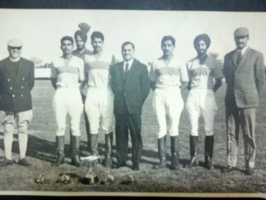 Col Thakur Rajendera Singhji of Hardesar (first from left), Victors Thimmayya Cup 1973