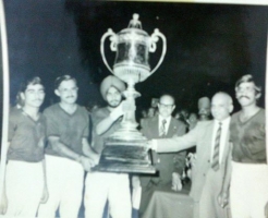 Col Thakur Rajendera Singhji  of Hardesar, in Banglore Polo Turf Cup 1972  (Hardesar)