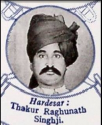 Thakur Saheb Raghunath Singhji of Hardesar (Hardesar)