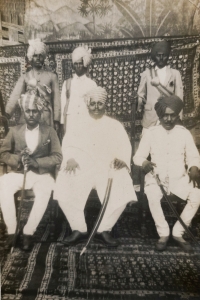 Thakur Saheb Balwant Singhji with Kuwar Saheb Vaktawar Singhji (Hirapur)