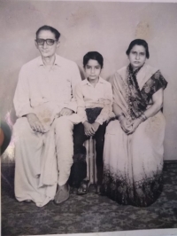 Pir-pati-dar Ajit Narayan Singh Deo and Rani Kamal Kumari Devi with Grand-Son Bikram Aditya Singh Deo (Icha)