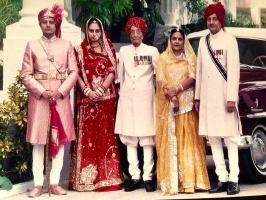 Late Maharaj Shri Umeg Singhji Maharaj & Rani Narendra Singhji  Karni Singhji & Geetanjali Devi of Idar (Idar)