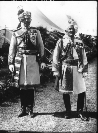 Maharaja Sir Pratap Idar with Maharaja Ganga Singhji of Bikaner