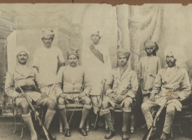 Rao Brijraj Pal [sitting second from left]
