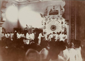 Investiture of Tukoji Rao III Holkar XIII, the Maharaja of Indore, with full administrative powers, November 1911