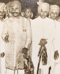 Raja Devendra Shah with Raja Jitendra Shah (Jagamanpur)