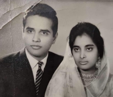 Raja Jitendra Shah with wife Rani Usha Kunwari