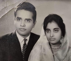 Raja Jitendra Shah with wife Rani Usha Kunwari (Jagamanpur)