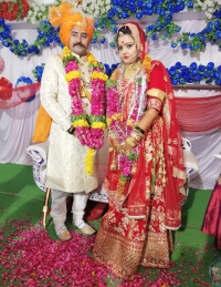 Rajkumari Sugandha Shah with husband Vinay Parmar