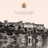 A beautiful frontal façade of the Amber Fort, artistically captured by Maharaja Sawai Ram Singh II