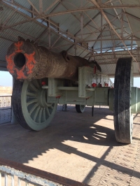 Asia's largest cannon, Jaivan cannon, is located in Jaigarh Fort