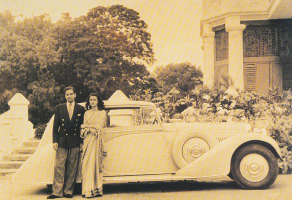 H.H. The Maharaja Sawai Man Singh II of Jaipur and his wife, H.H. The Maharani Gayatri Devi