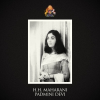 Her Highness, Maharani Padmini Devi, wife of Maharaja Sawai Bhawani Singh