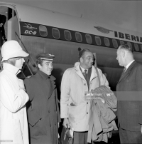 His Highness Maharajadhiraj Shri Sir Sawai MAN SINGHJI II Bahadur, Maharaja of Jaipur at the airport of Zurich Kloten, Switzerland 1962. (Photo by RDB/ullstein bild via Getty Images)