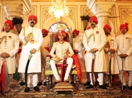 Maharaja Sawai Padmanabh Singh at his 18th birthday celebrations at the City Palace, Jaipur