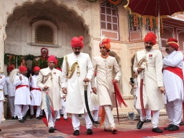 Maharaja Sawai Padmanabh Singh at his 18th birthday celebrations at the City Palace, Jaipur