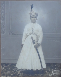 Portrait of His Highness Maharajadhiraj Sir Sawai Man Singh ji II Bahadur Maharaja of Jaipur, 1920s.