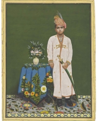 Portrait of Maharaja Sawai Man Singh Ji II of Jaipur as a young prince in early 20th Century (Jaipur)