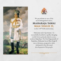 The first Rajpramukh of Rajasthan, Maharaja Sawai Man Singh II was a visionary, progressive ruler, dedicated to the all-round development of his people. (Jaipur)