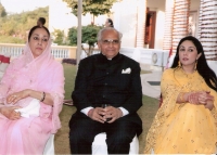 Lt. H.H. Bhawani Singh ji with Her Highness Padamani Devi and Princess Sahiba Diya Kumari (Jaipur)