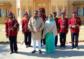 H.H. Maharaja and Maharani of Jaisalmer