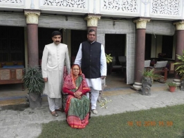 Kr Yashraj Singh, Krrani Sharda Devi Ji and Kr Atulraj Singh Ji