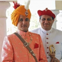 Thakor Rana Vikramsinghji and Yuvraj Yuvraj Karmvirsinghji of Jambughoda