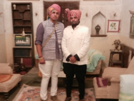 Kunwar Rishikumar Singh with Kunwar Bhriguraj Singh Jamnia