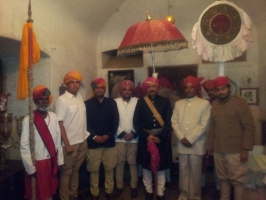 Raja Shalivahan Singhji with his brothers and nephew (Jamnia)