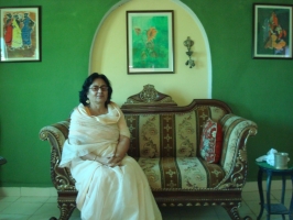Shreemati Rajmata Kanak Devi of Jamnia, daughter of HH Raja Shrimant Mahendra Singh Ju Dev Bahadur of Nagod State