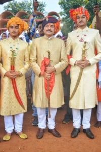 H.H Raja Ranvijay Pratap Singh Judev with his son Yuvraj Kunwar YashPratap Singh Judev and Maharajkumar Kunwar AryaPratap Singh Judev (Jashpur)