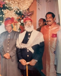 Shri Ji Arvind Singh Ji Mewar with Maharajkunwar Mayurdhwaja Narain Singh ji of Ramgarh and Raj Kunwar Shri Dilip Singh Ji Chauhan Judeo of Jashpur
