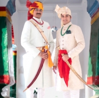 Yuvraj Kunwar YashPratap Singh Chauhan and Maharajkumar Kunwar AryaPratap Singh Chauhan, at Dussehra Occasion