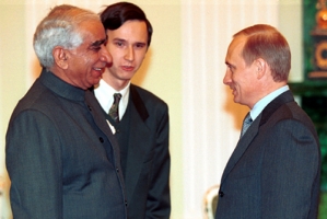 Thakur Jaswant Singhji With Russian Prime Minister Vladimir Putin (Jasol)