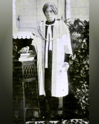 H.H. Maharajadhiraj Maharaja Sri Vikram Dev IV Varma Bahadur attired in academic robes on the convocation ceremony in Andhra University, Vizag. (Jeypore)