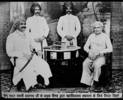 Rao Bahadur Rawal Narendra Singh Ji (Sitting on left)