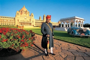 HH Raj Rajeshwar Saramad-i-Rajha-i-Hindustan Maharajadhiraja Maharaja Shri GAJ SINGHJI II Sahib Bahadur, Maharaja of Jodhpur at - Umaid Bhawan Palace Jodhpur