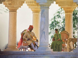 His Highness Maharaja Gaj Singhji with his wife Her Highness Maharani Hemlata Rajye