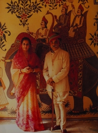 Maharaj Sri Dalip Singh of Jodhpur with Rani Sri Madhu Devi