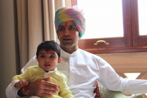 Yuvraj Shivraj Singh with his son Sirajdev Jodhpur