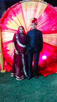 Kunwar Dharmendra Singh with his wife Jyoti Tanwar (Kachroda)