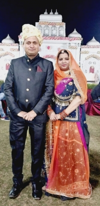 Kunwar Dharmendra Singh with his wife Kanwarani Jyoti Kanwar Davla
