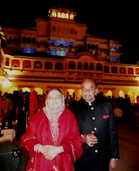 Raja & Rani Pushpendra Singh Kama at City Palace, jaipur (Kama)