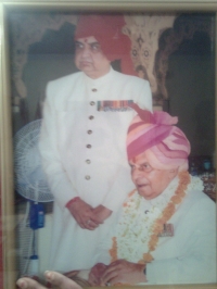 Raja Col. Himmat Singh Kama at Dushara festival, City Palace Jaipur (Kama)