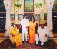 Thakurani Sandhya Chundawat, Kunwar Pratap Singh, Kumari Padmini and Thakur Man Singh Ji (Kanota)