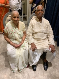 Thakur Udaybhan Singh Kapurpur with Vanshraji Devi, in Mumbai, 2019